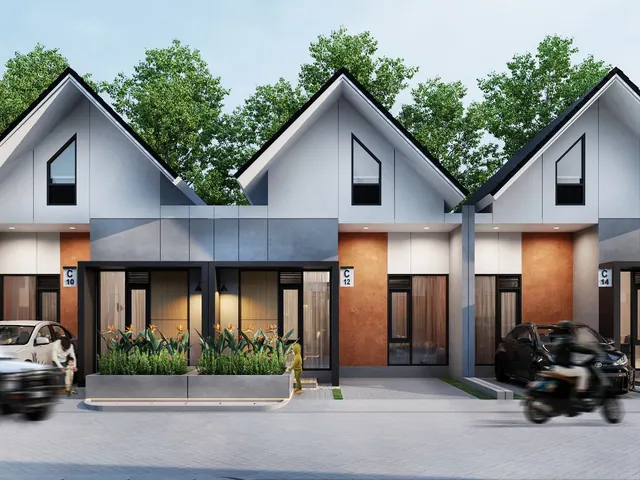 Ilustrasi 3D fasad Palace Land Kemang