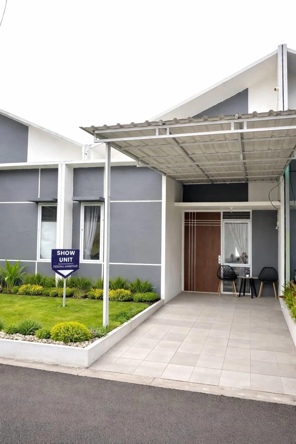 Fasad Scandinavian High Ceiling 3,8m Pesona Amaryllis Setu Bekasi