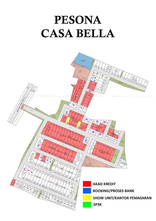 Siteplan Pesona Casa Bella Babelan Bekasi