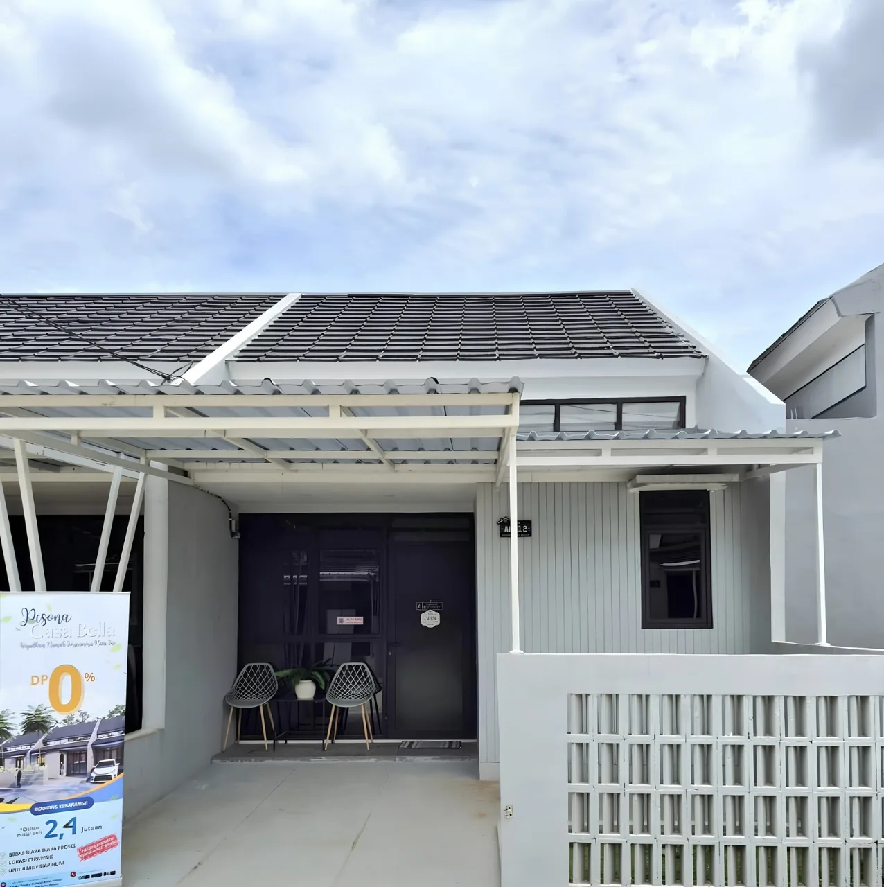 Fasad unit ready siap huni Pesona Casa Bella Babelan Bekasi